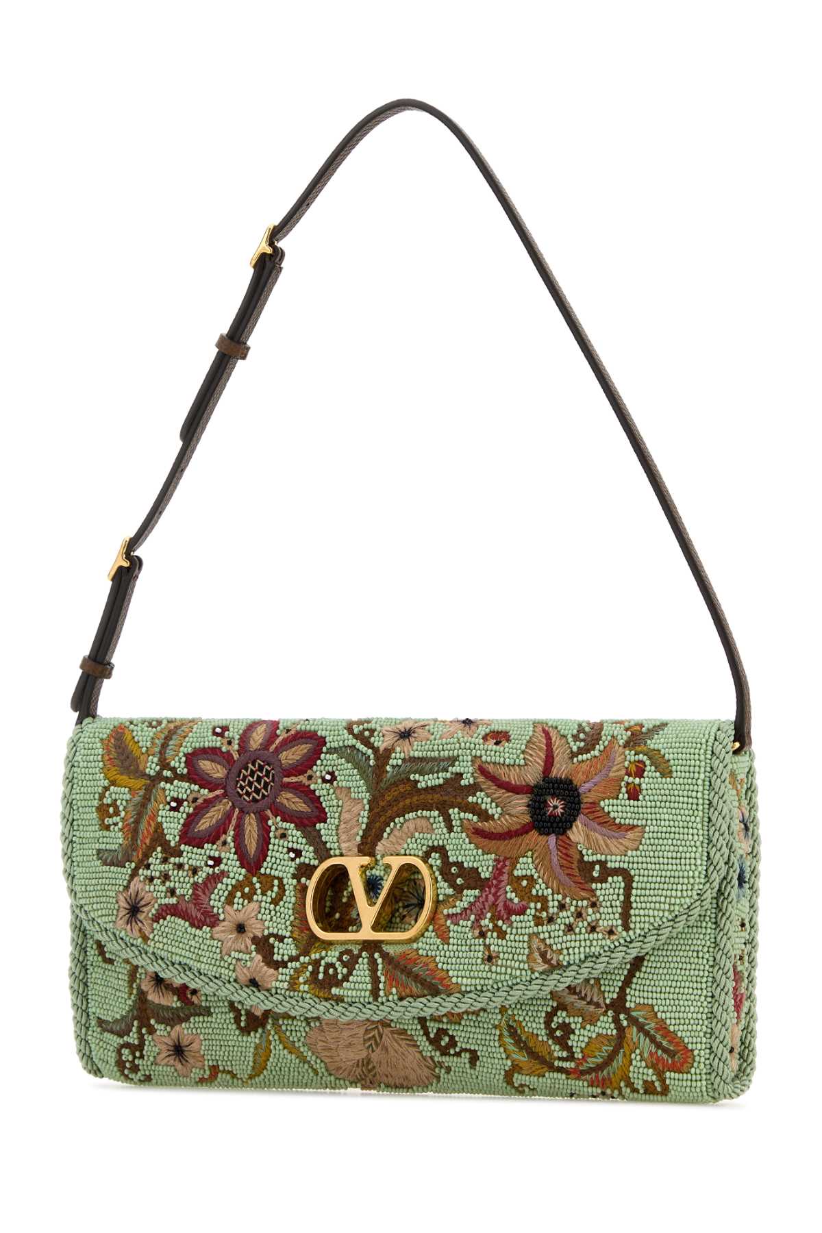 Valentino Garavani Women Embellished Fabric Vlogo Signature Shoulder Bag VALENTINO GARAVANI