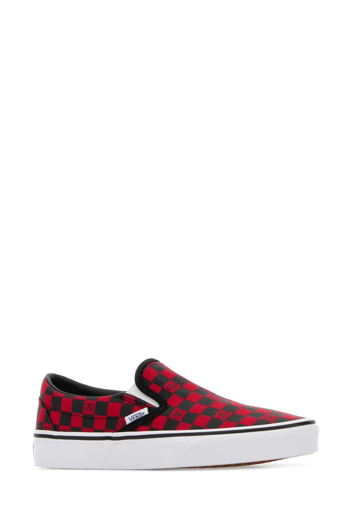 Valentino Garavani Women Printed Canvas Valentino Garavani X Vans Classic Slip-On Slip-Ons VALENTINO GARAVANI