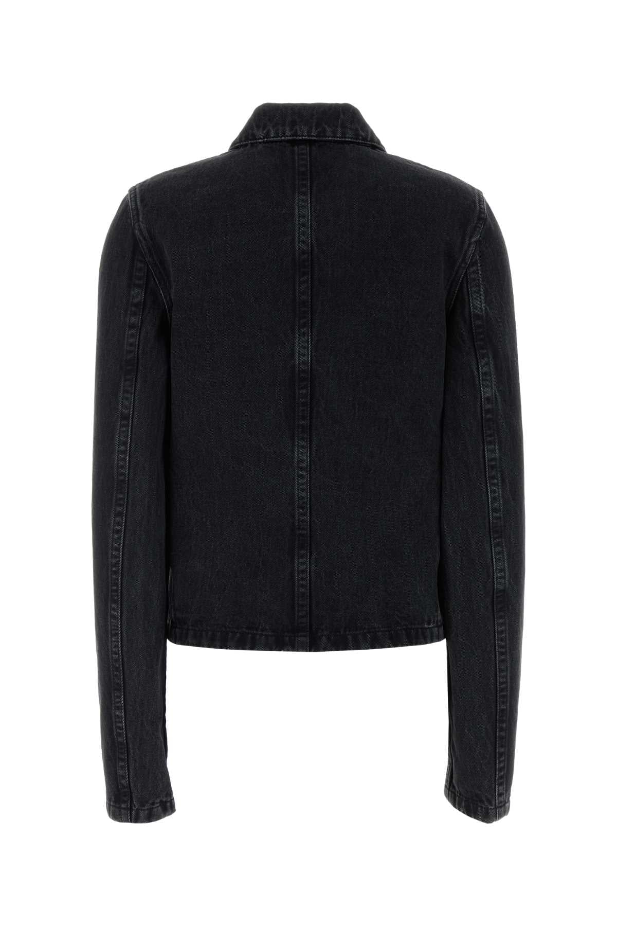 Rier Women Black Denim Jacket