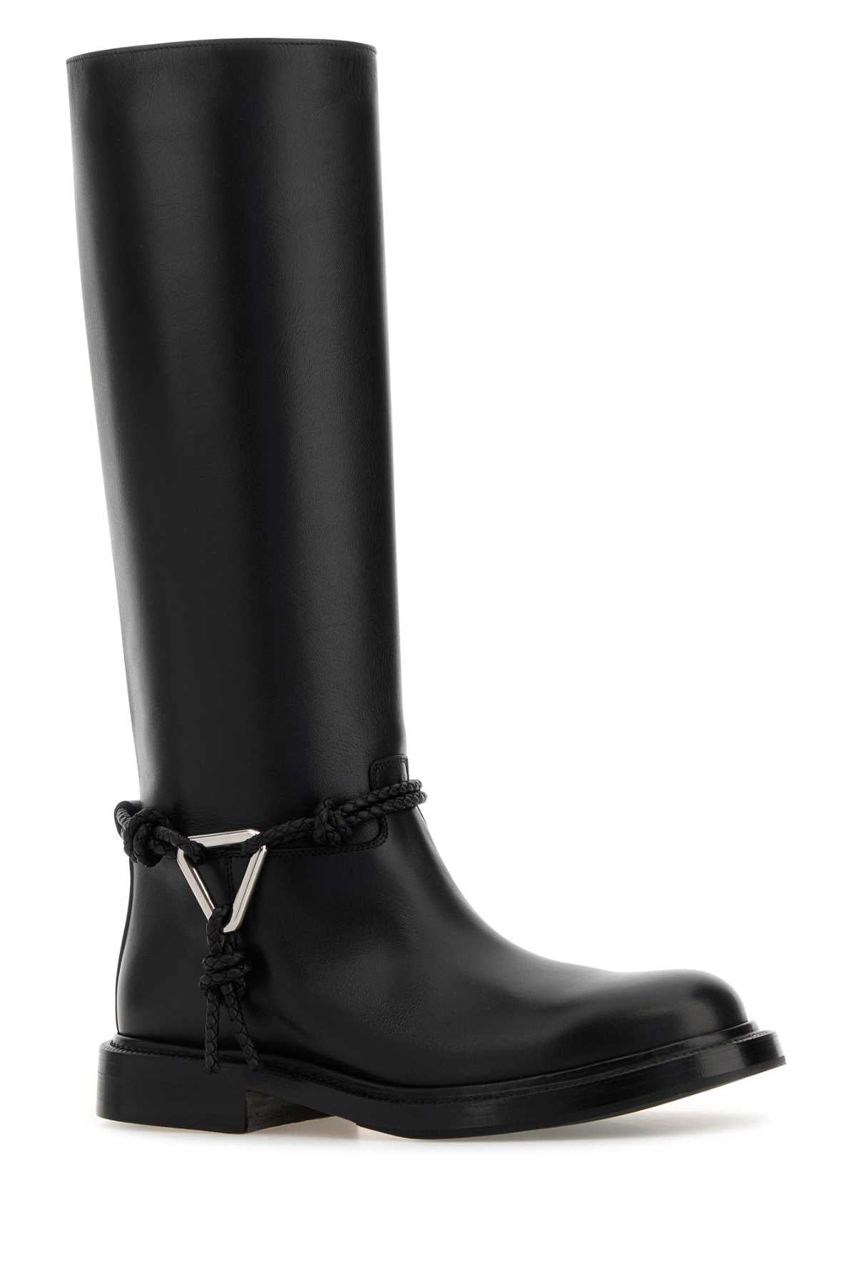 Bottega Veneta Women Black Leather James Boots BOTTEGA VENETA