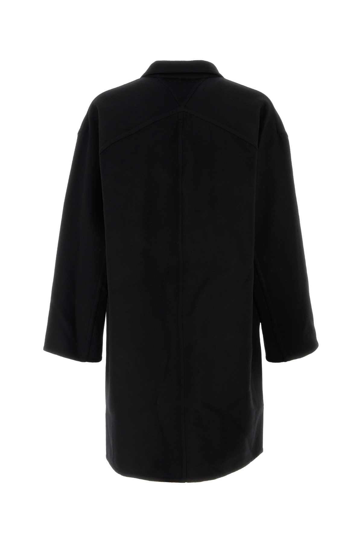 Bottega Veneta Men Black Wool Coat BOTTEGA VENETA