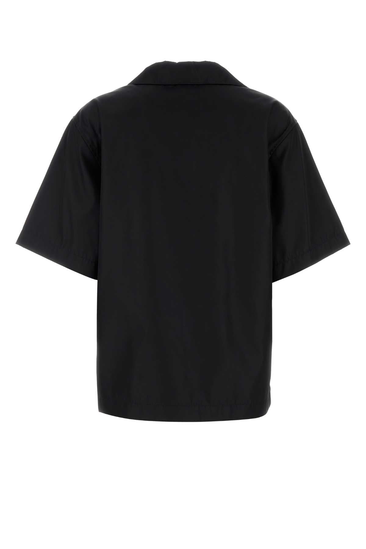 Prada Women Black Gabardine Shirt PRADA