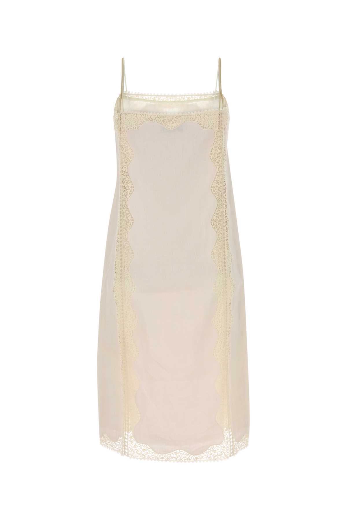 Prada Women Ivory Linen Dress PRADA