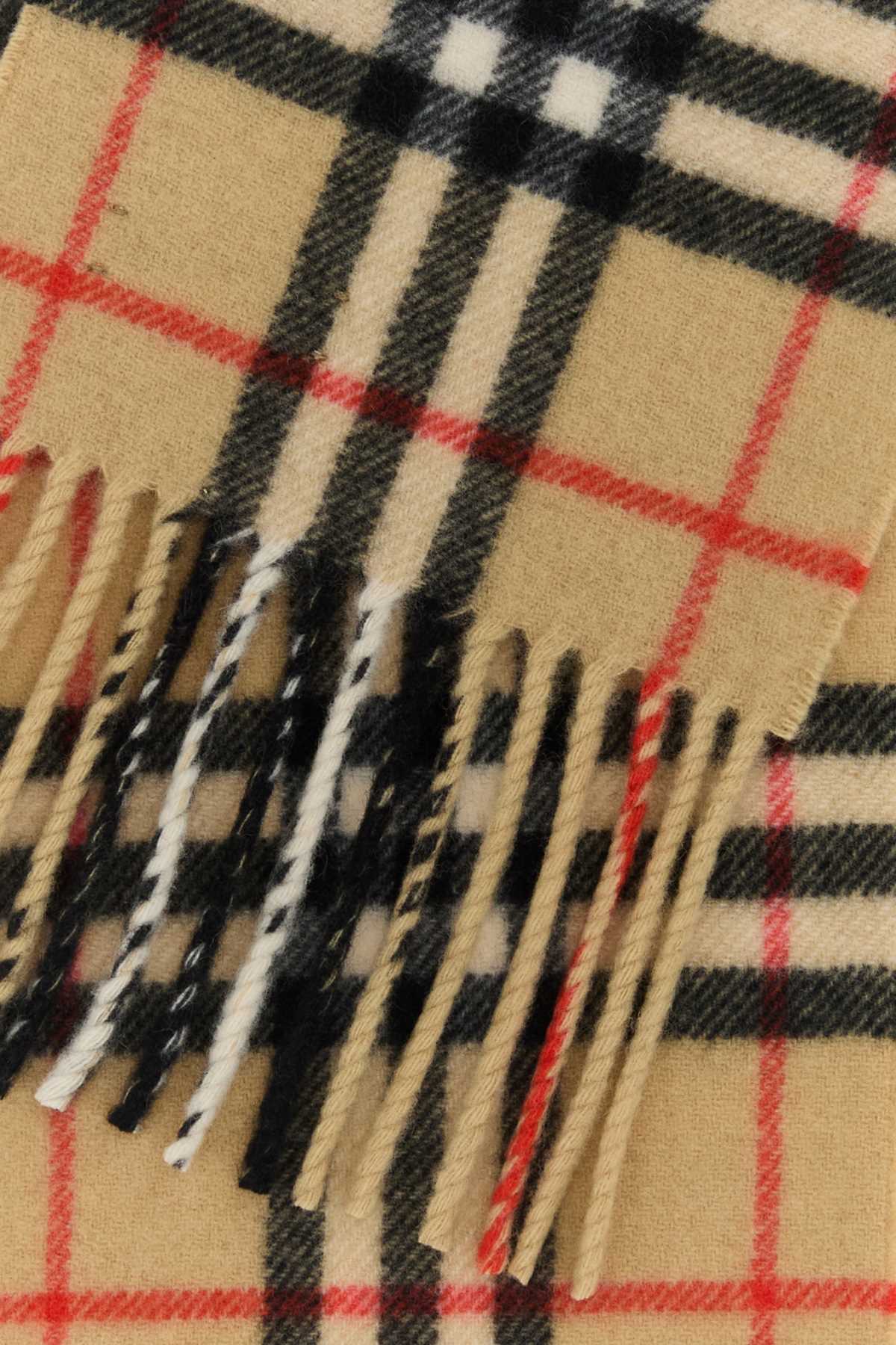 Burberry Unisex Embroidered Cashmere Scarf BURBERRY