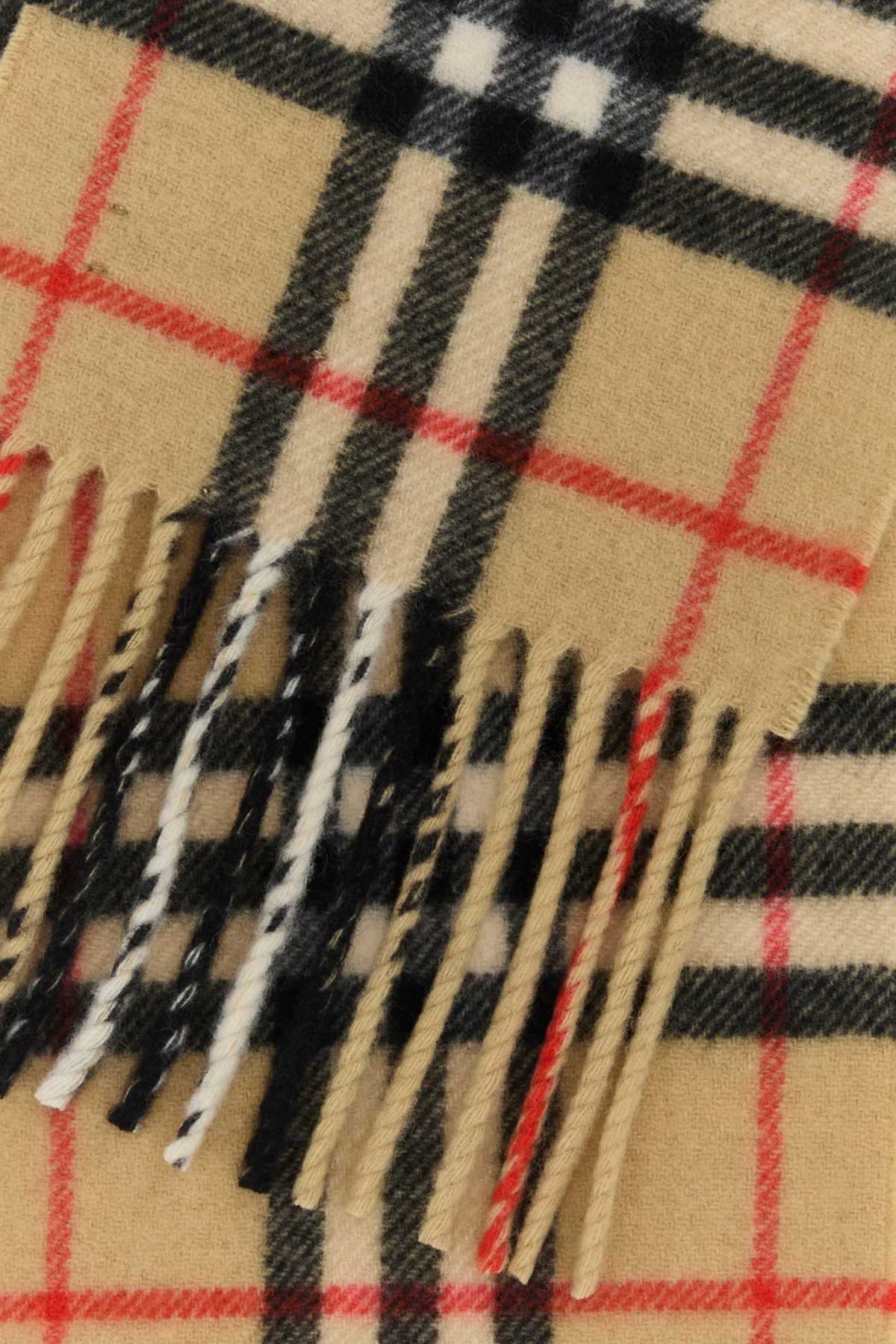 Burberry Unisex Embroidered Cashmere Scarf BURBERRY