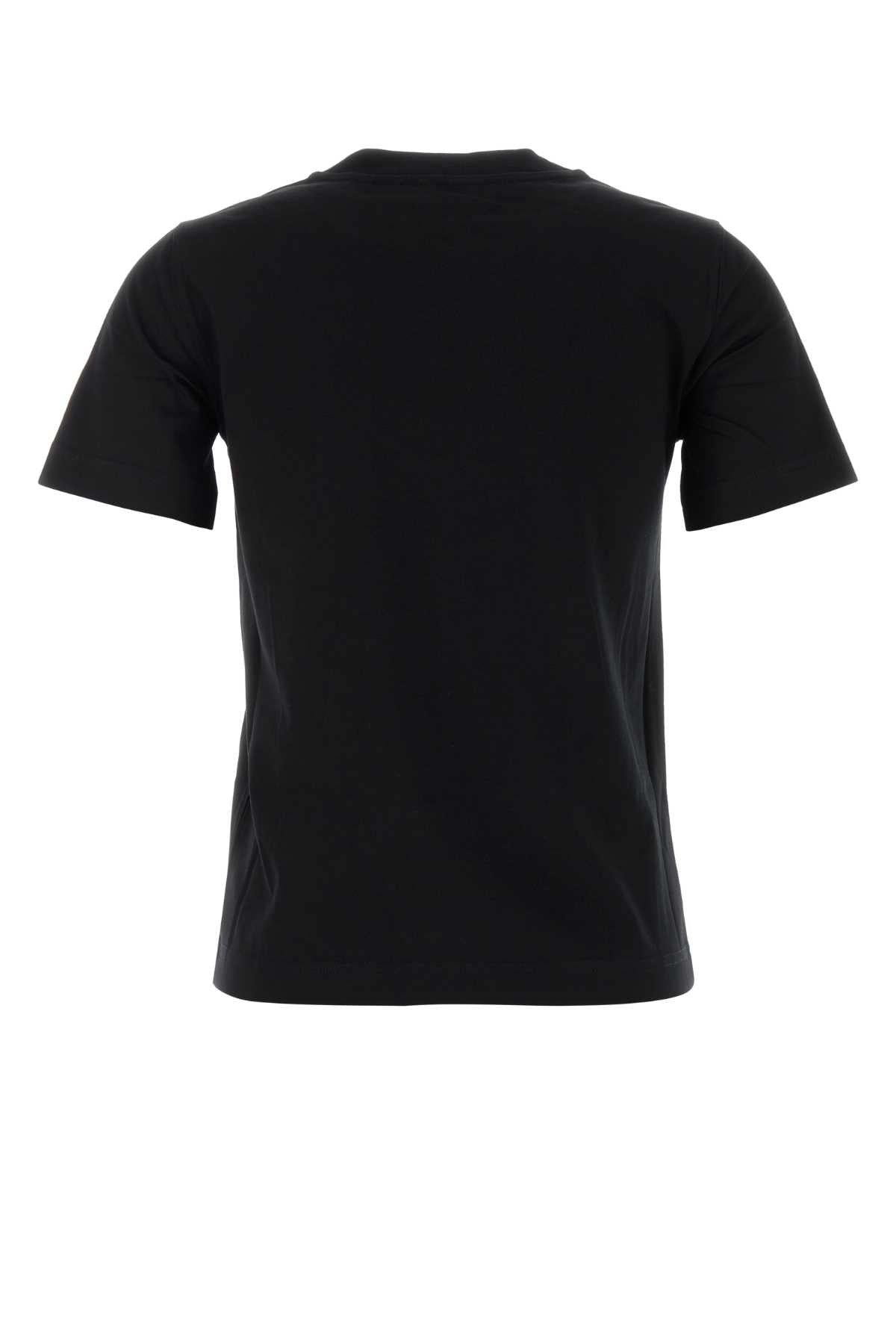 Burberry Women Black Cotton T-Shirt BURBERRY