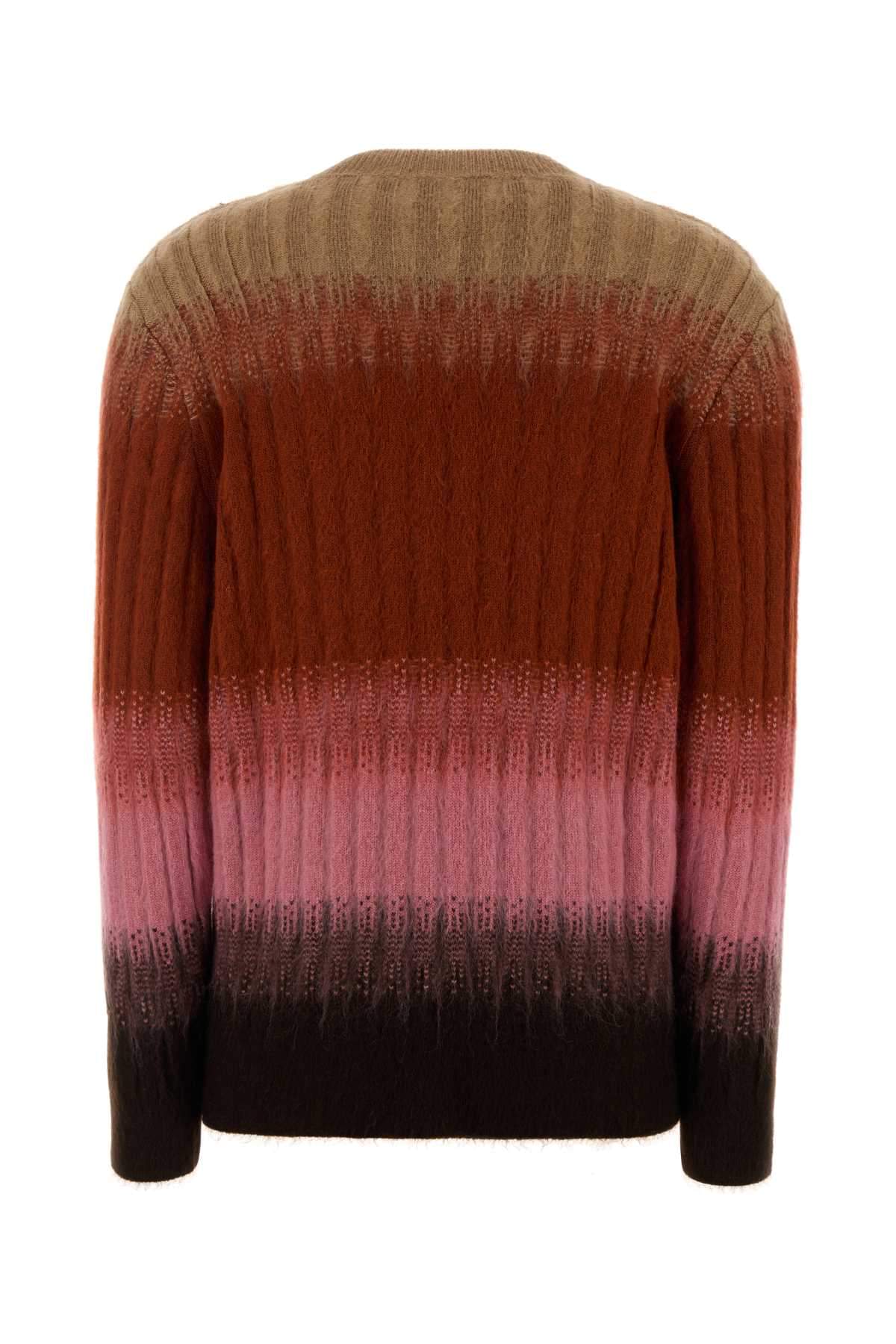 Fendi Women Multicolor Mohair Blend Sweater FENDI