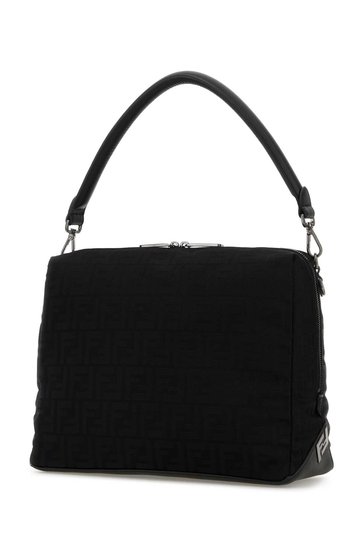 Fendi Men Black Nylon Large Fendi Lui Handbag FENDI