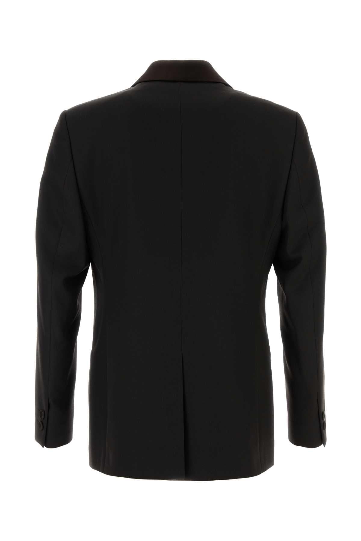Fendi Men Dark Brown Gabardine Blazer FENDI