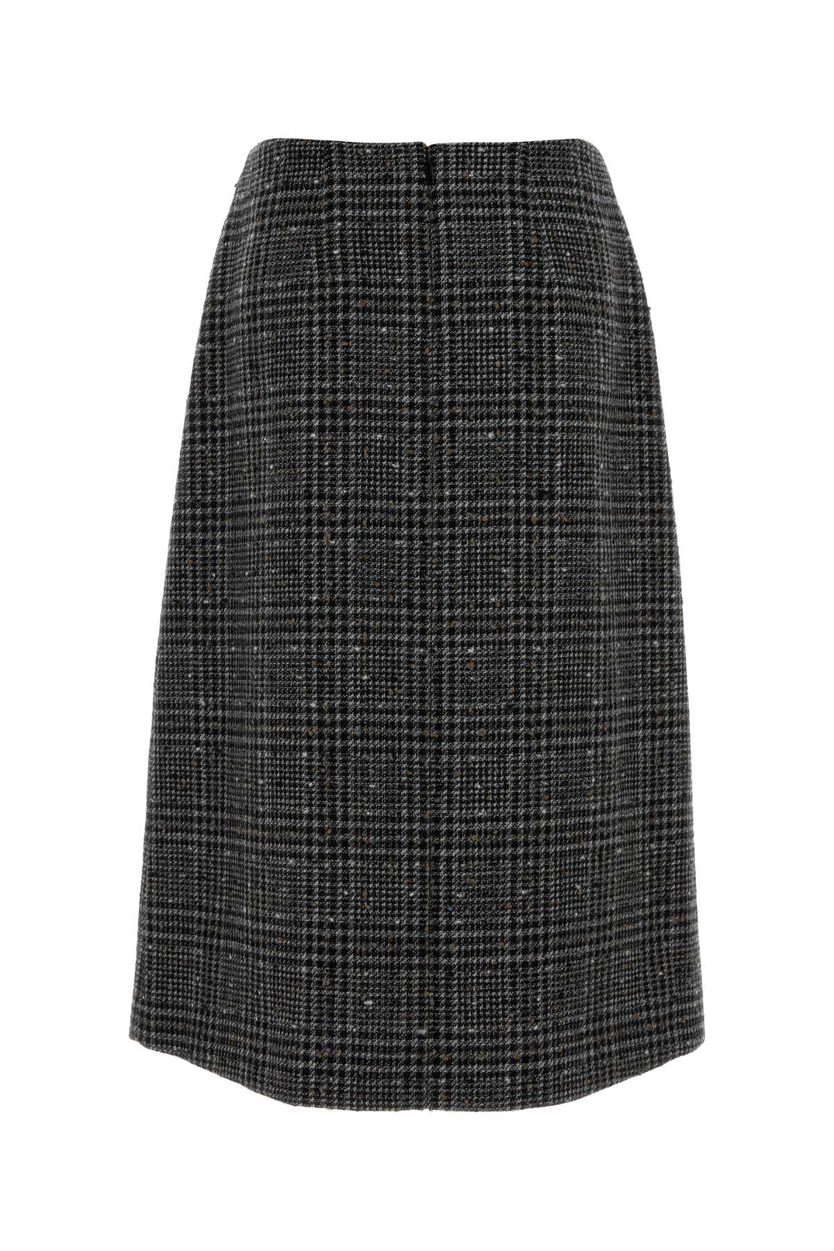 Fendi Women Embroidered Tweed Skirt FENDI