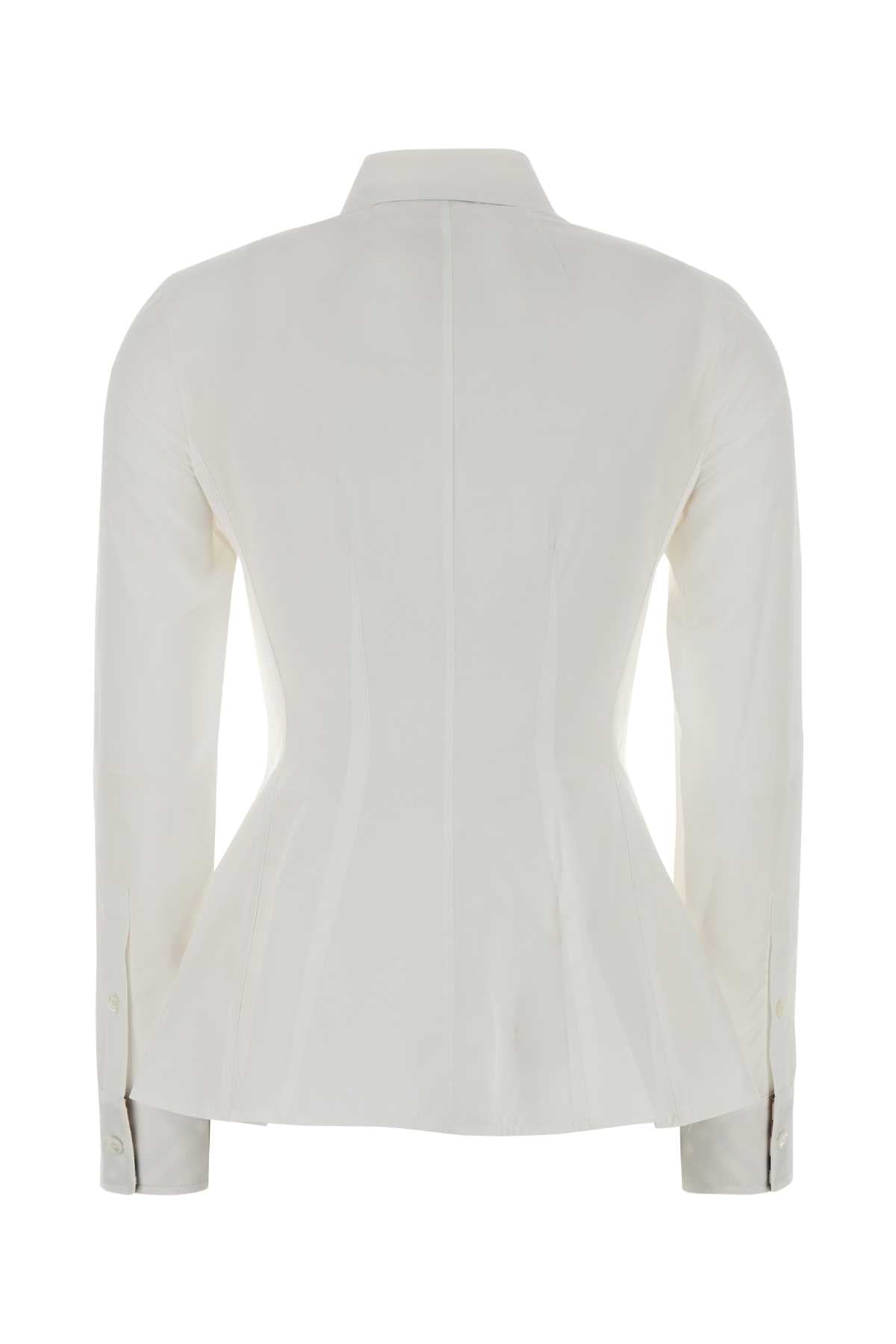 Burberry Women White Poplin Shirt BURBERRY