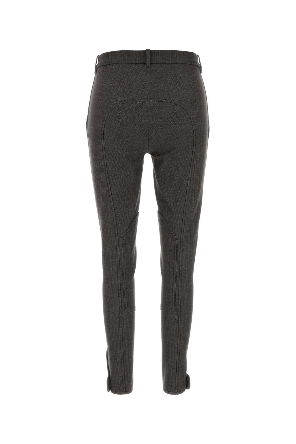 Burberry Women Embroidered Stretch Cotton Pant BURBERRY