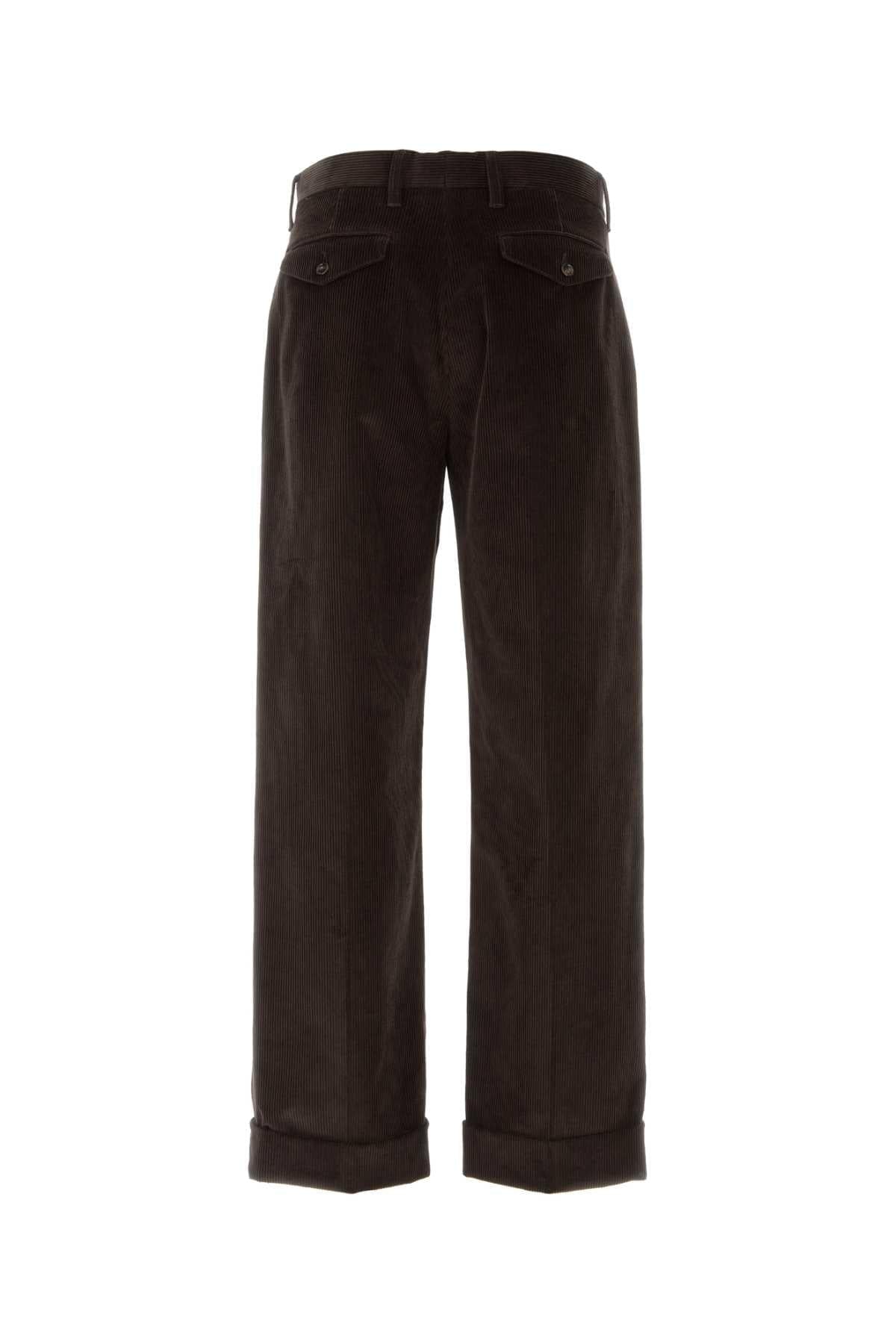 Burberry Men Brown Corduroy Pant BURBERRY