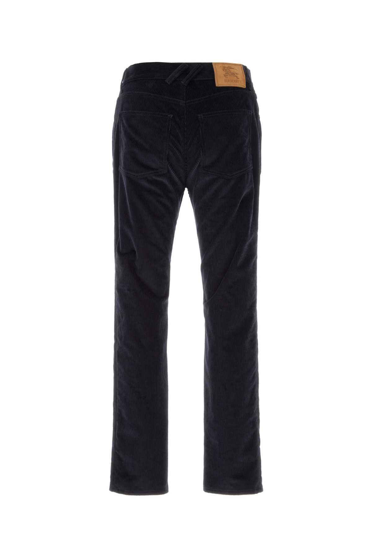 Burberry Men Dark Blue Corduroy Pant BURBERRY