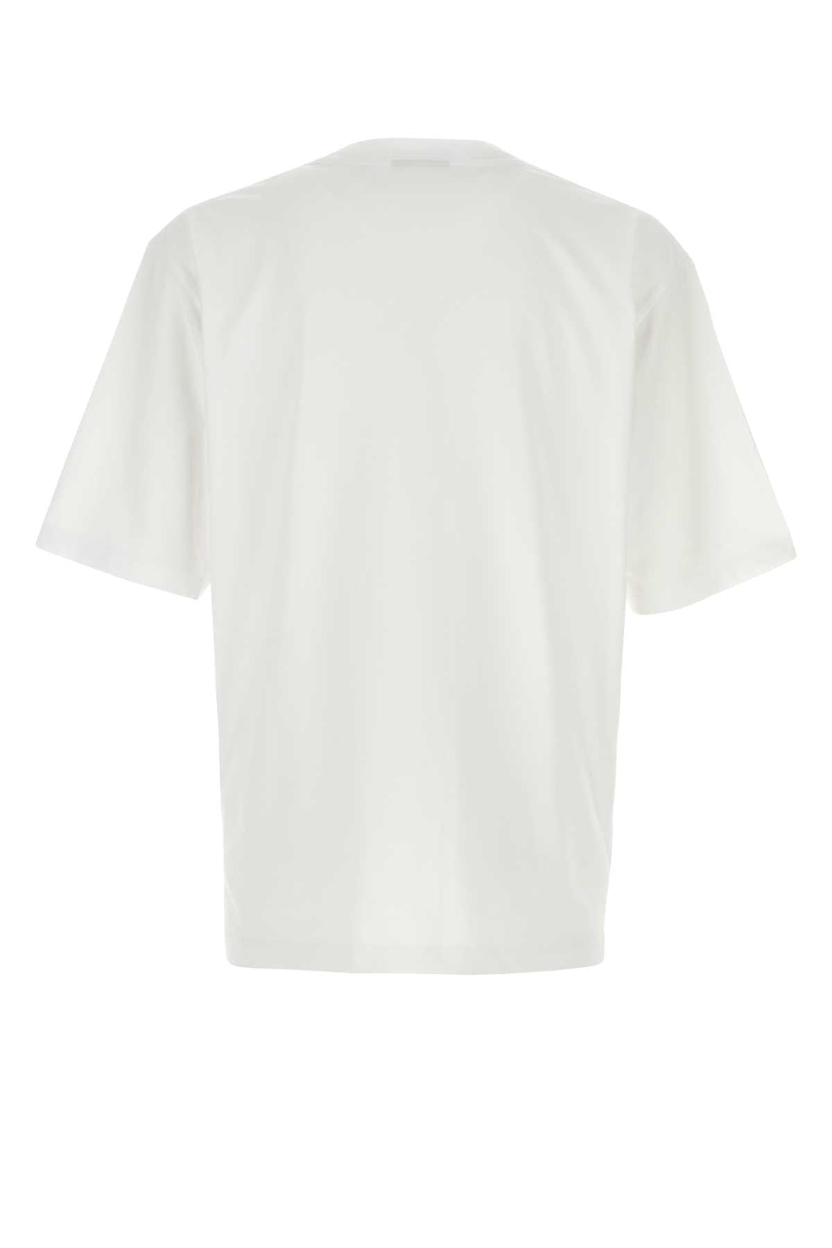 Dsquared Men White Cotton Oversize T-Shirt DSQUARED2