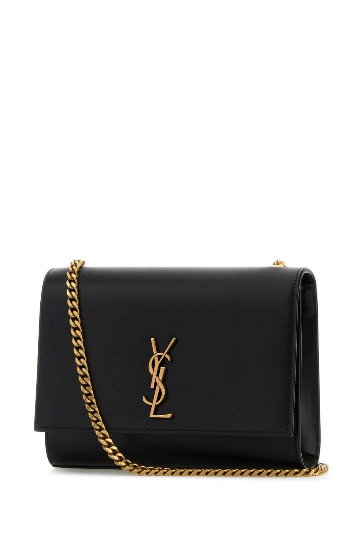 Saint Laurent Women Black Leather Kate Crossbody Bag SAINT LAURENT