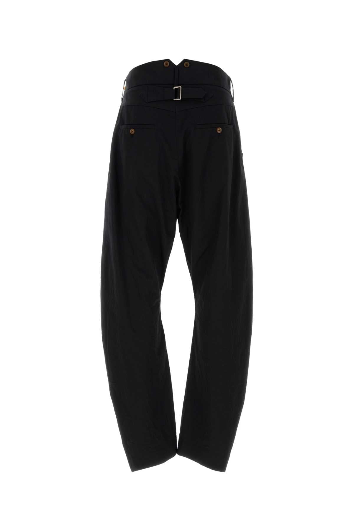 Vivienne Westwood Men Black Stretch Cotton Pant VIVIENNE WESTWOOD
