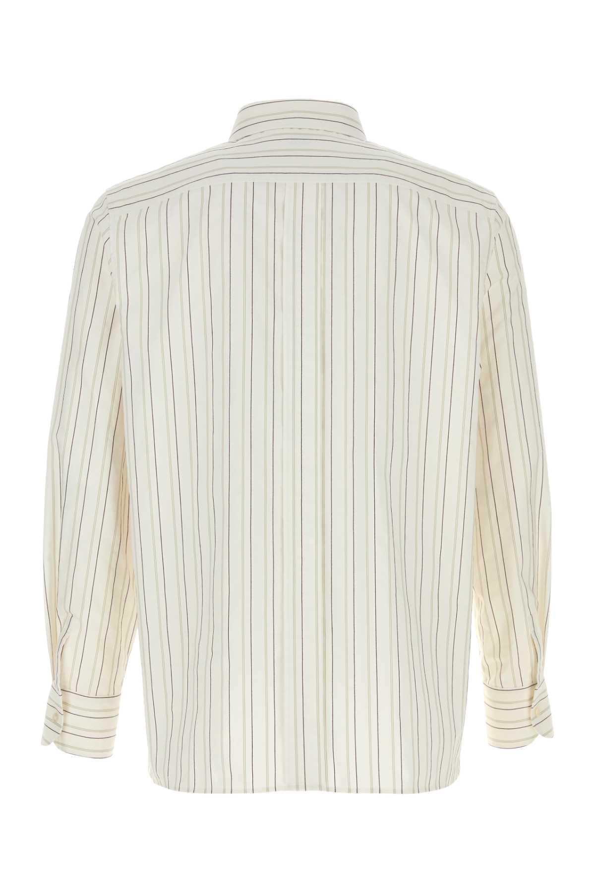 Saint Laurent Men Embroidered Cotton Shirt SAINT LAURENT