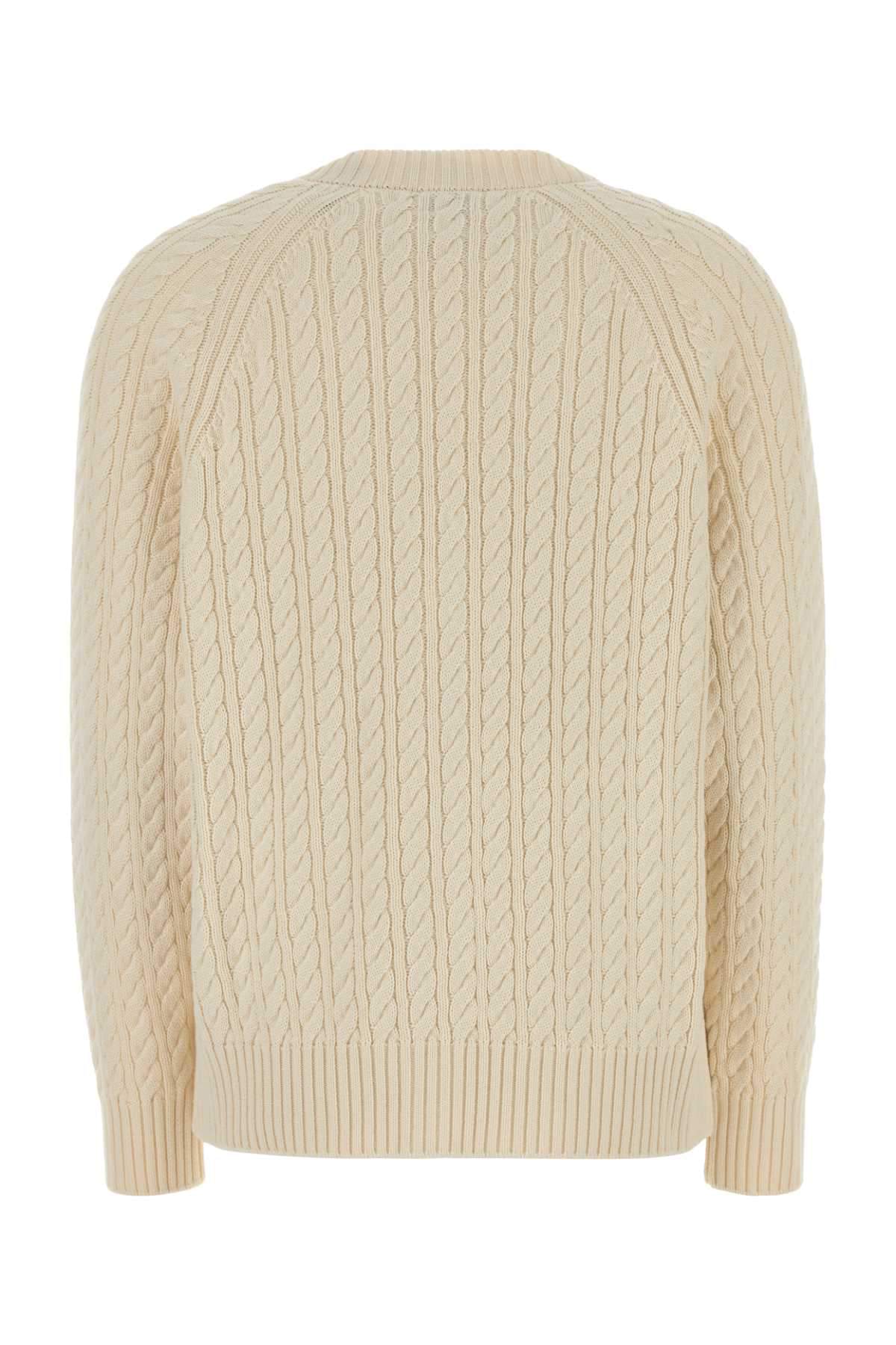 Kenzo Women Ivory Cotton Blend Cardigan KENZO