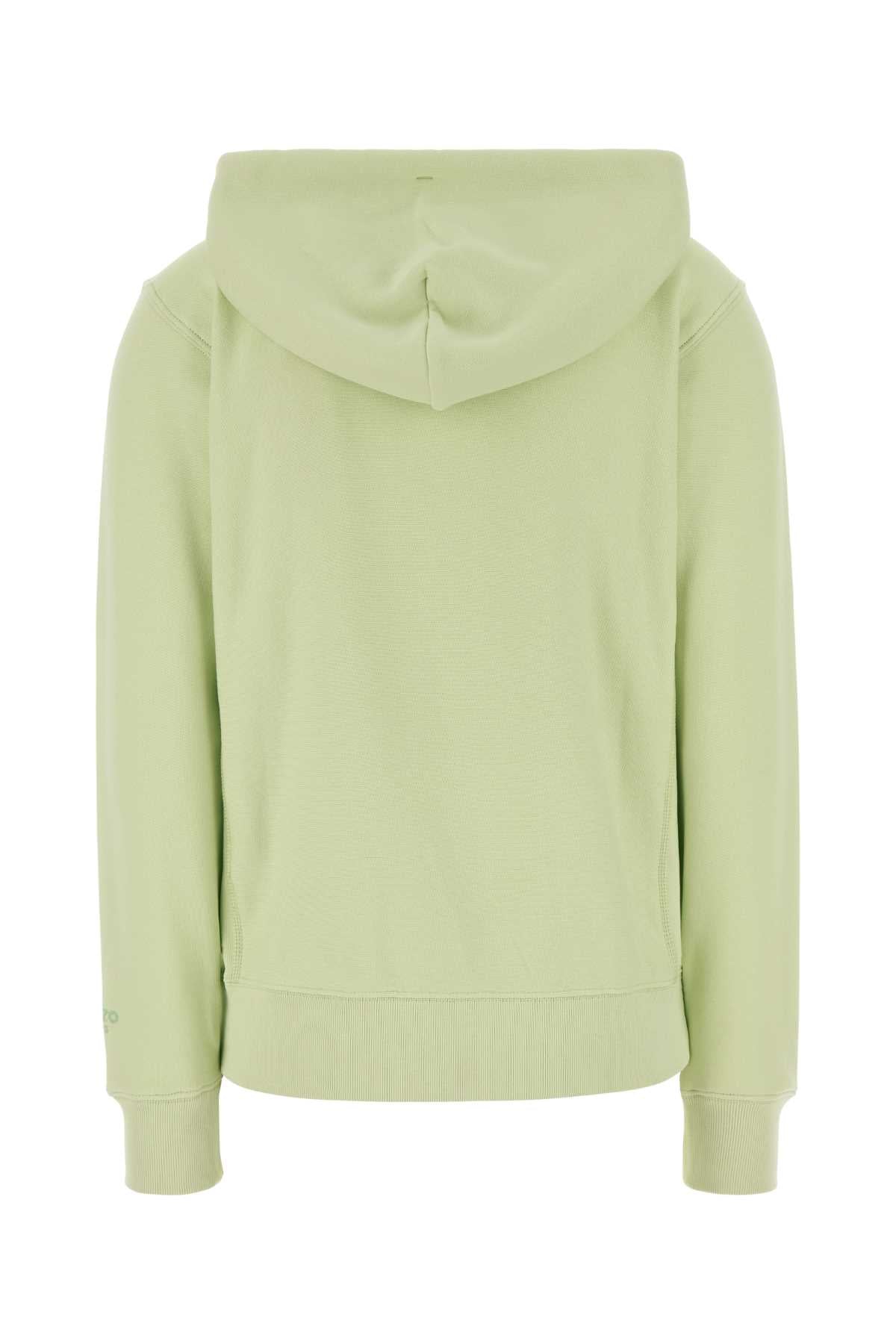 Kenzo Women Light Green Cotton Sweatshirt