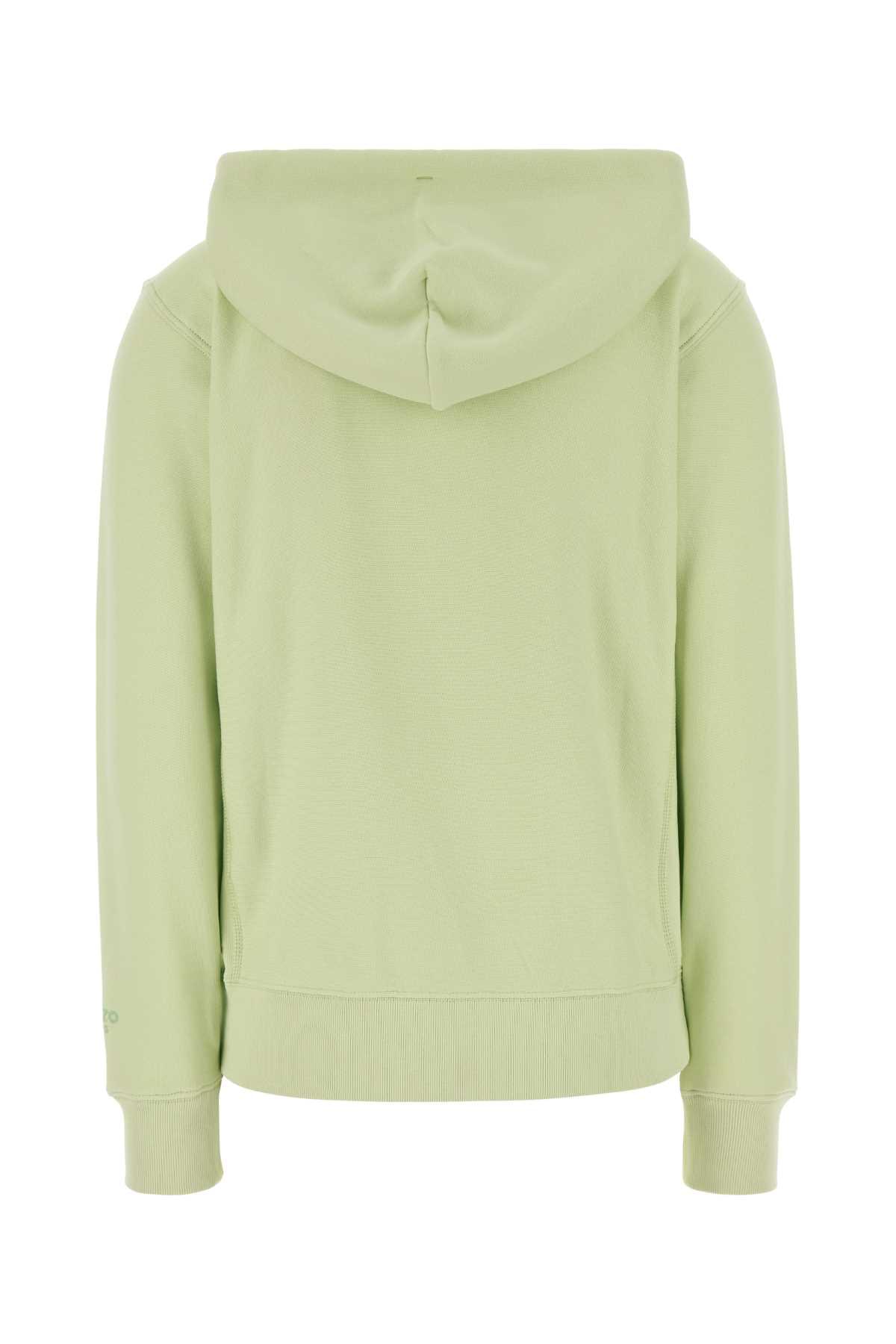 Kenzo Women Light Green Cotton Sweatshirt