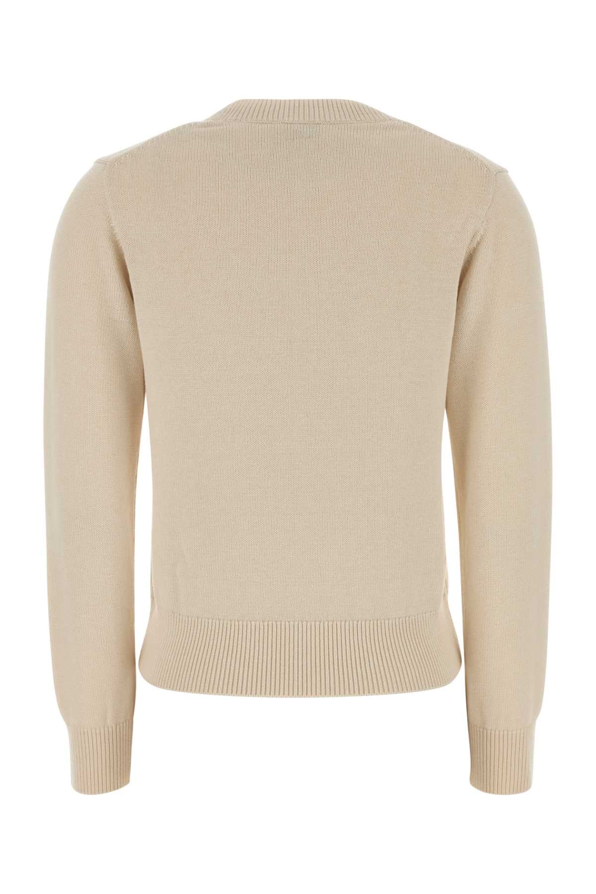Kenzo Women Cream Cotton Blend Sweater KENZO