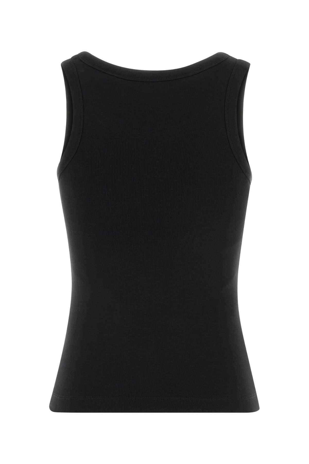 Kenzo Women Black Stretch Cotton Tank Top KENZO