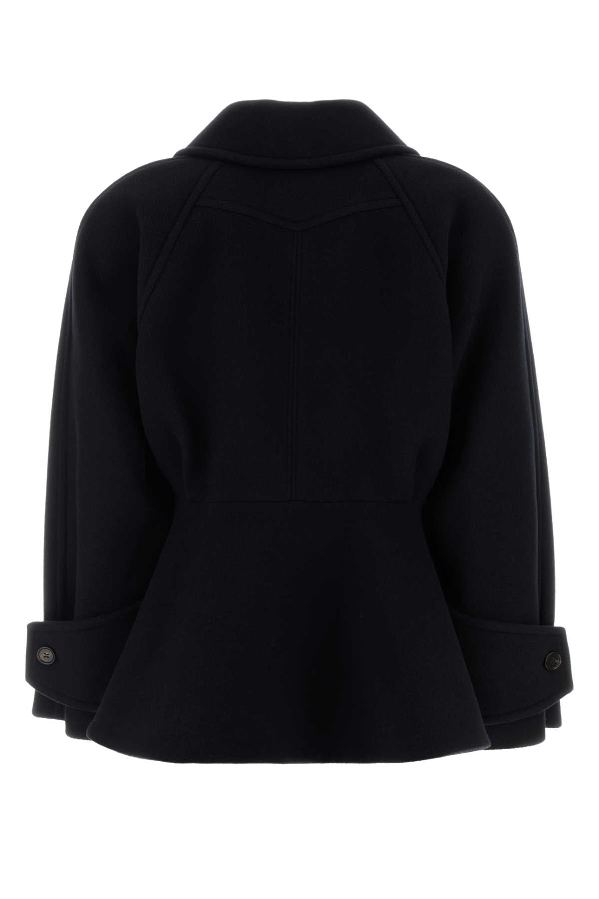 Chloe Women Black Wool Blend Coat CHLOE