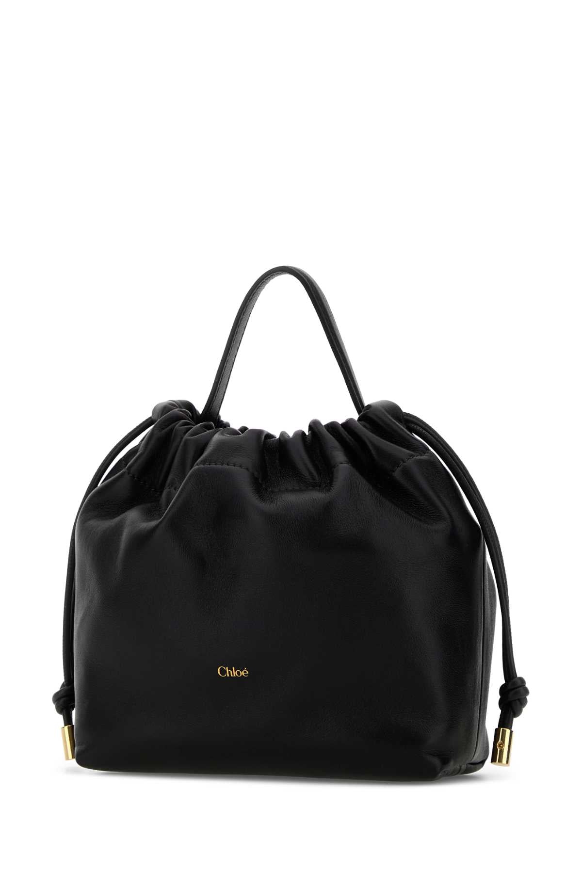 Chloe Women Black Leather Mini Chloe Icons Handbag CHLOE