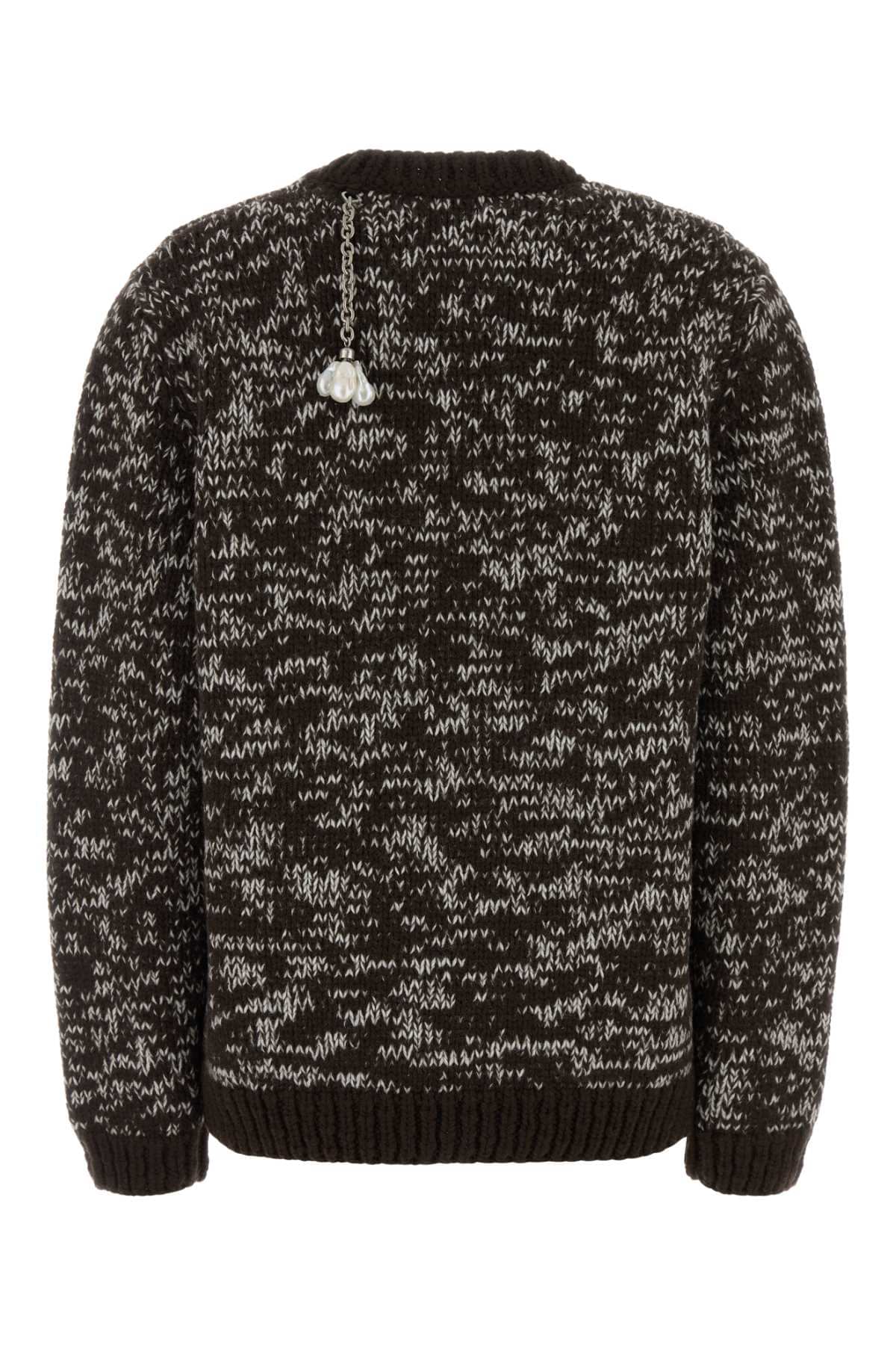 Prada Women Two-Tone Wool Oversize Sweater PRADA
