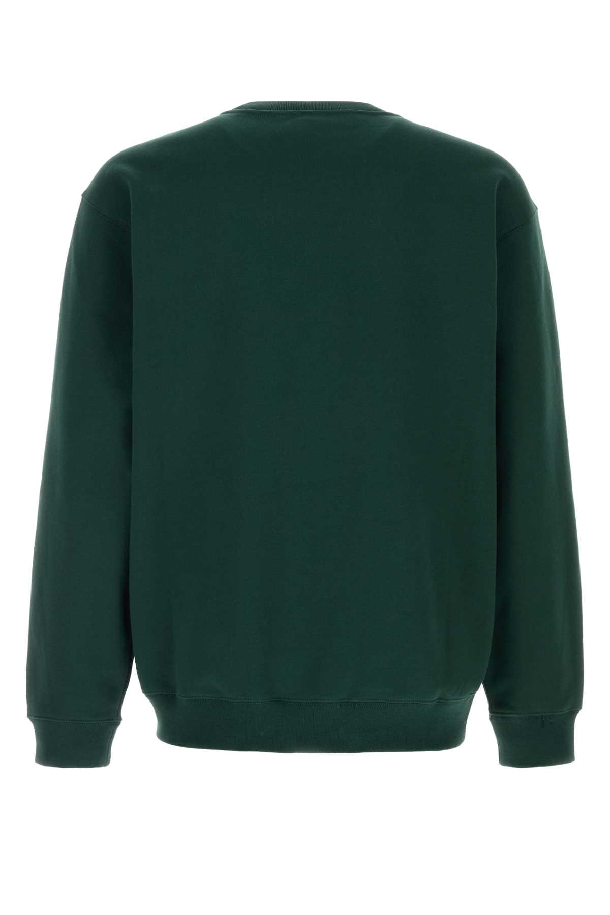 Gucci Men Bottle Green Cotton Sweatshirt GUCCI