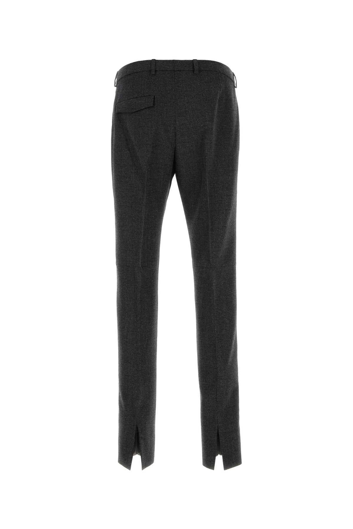 Gucci Men Melange Graphite Wool Pant GUCCI