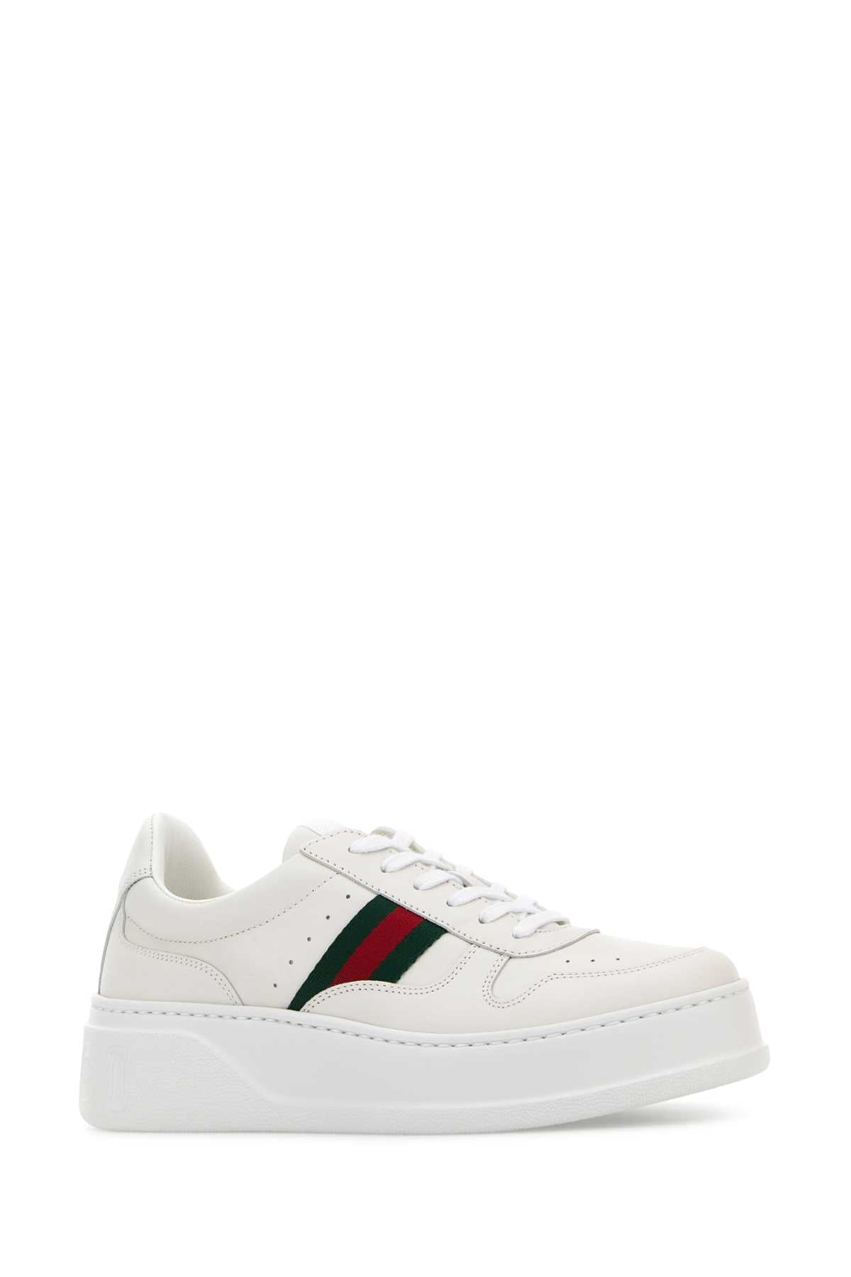 Gucci Women White Leather Sneakers GUCCI