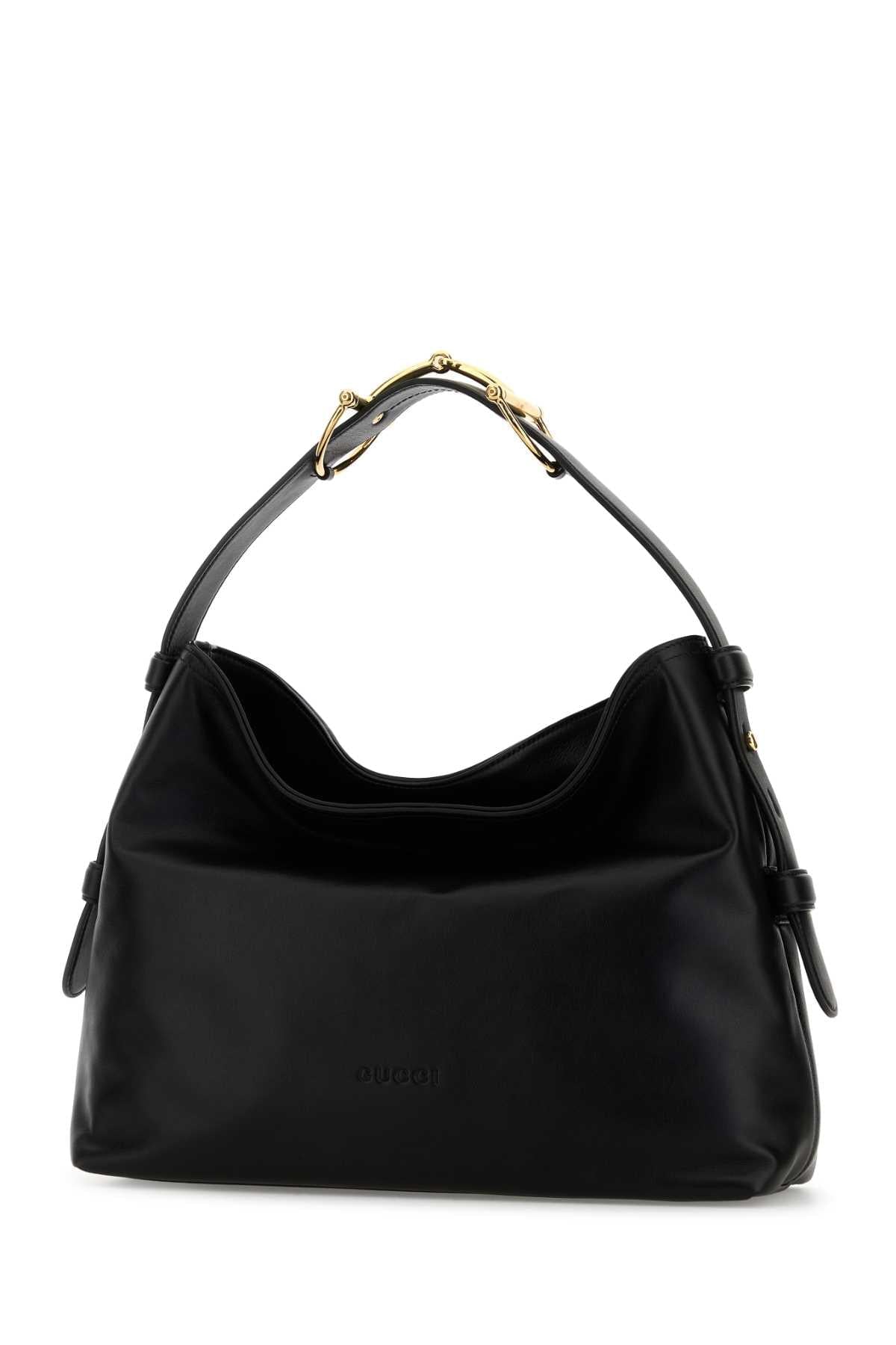 Gucci Women Black Leather Medium Gucci Beatrix Shopping Bag GUCCI