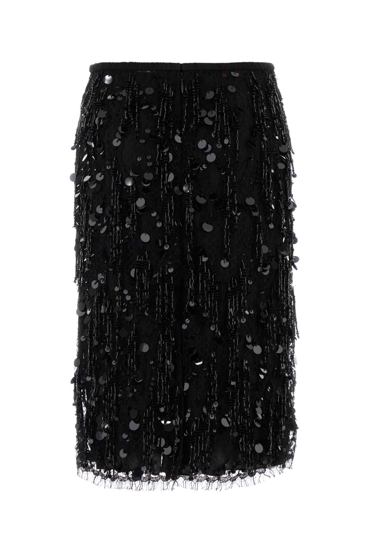 Gucci Women Black Lace Skirt GUCCI