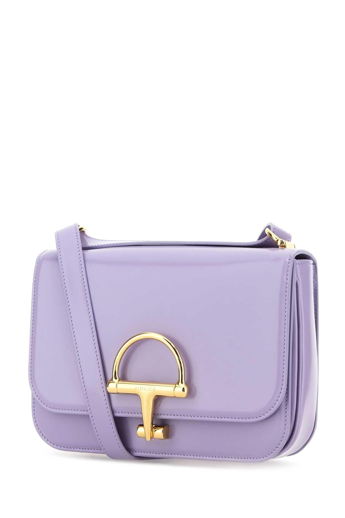 Gucci Women Lilac Leather Small Gucci Siena Shoulder Bag GUCCI