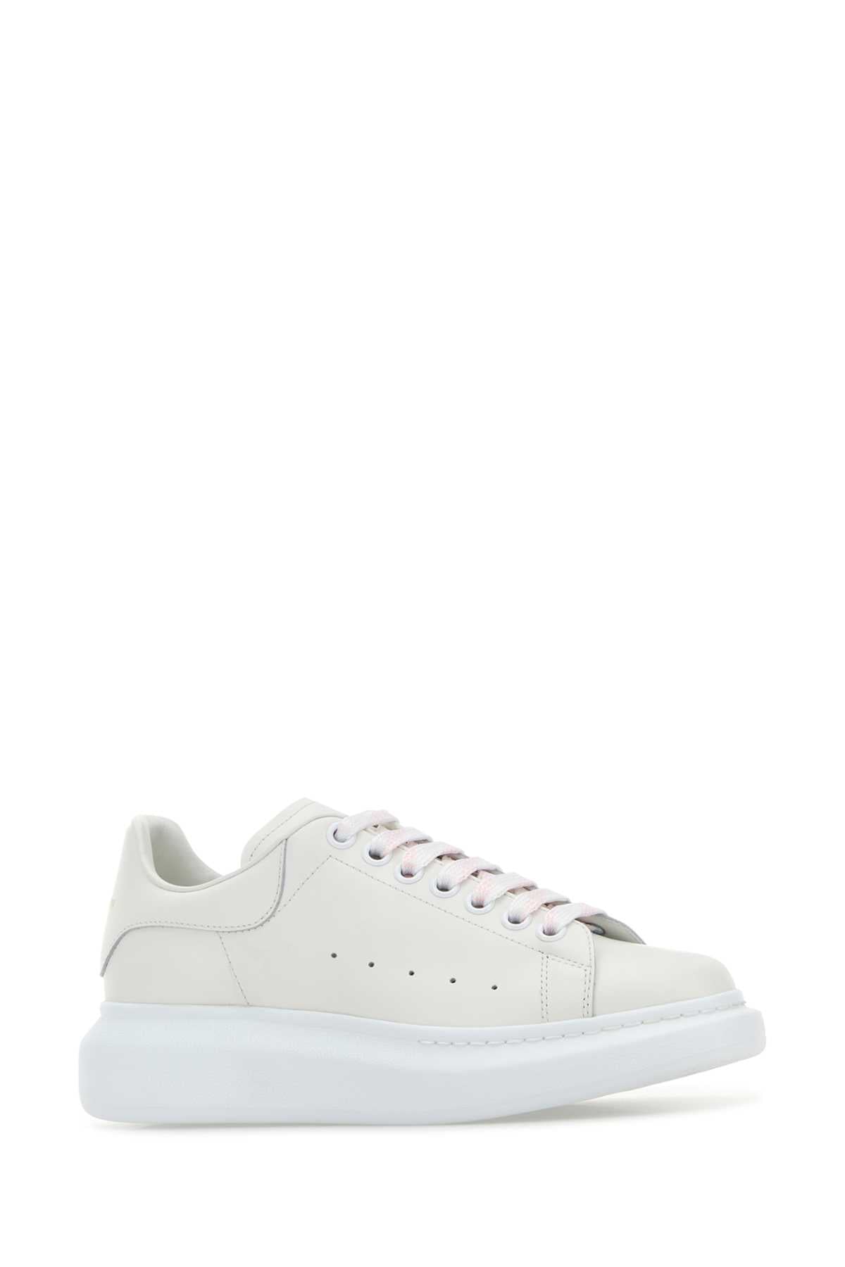 Alexander Mcqueen Women White Leather Sneakers ALEXANDER MCQUEEN