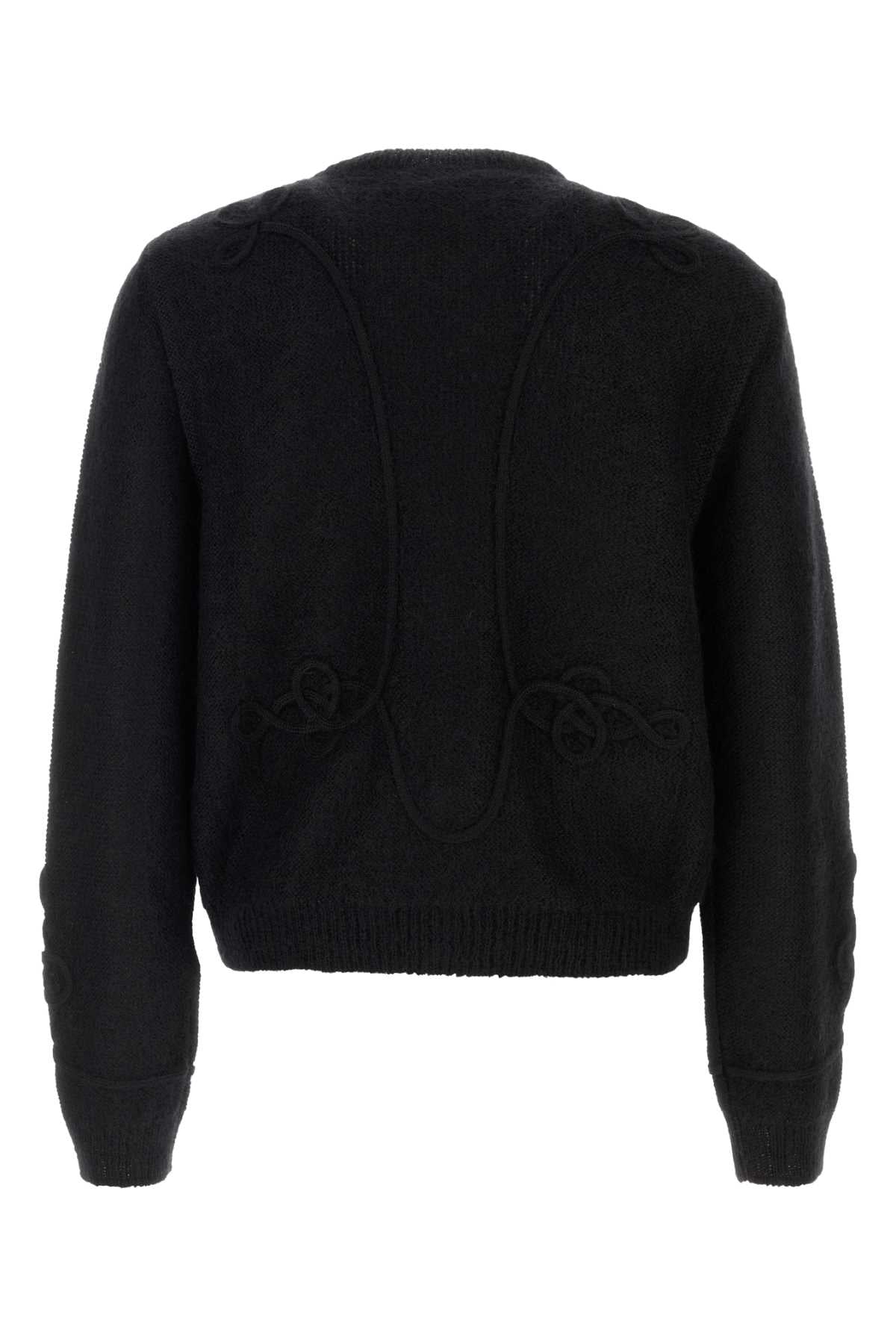 Alexander Mcqueen Men Black Viscose Blend Cardigan ALEXANDER MCQUEEN