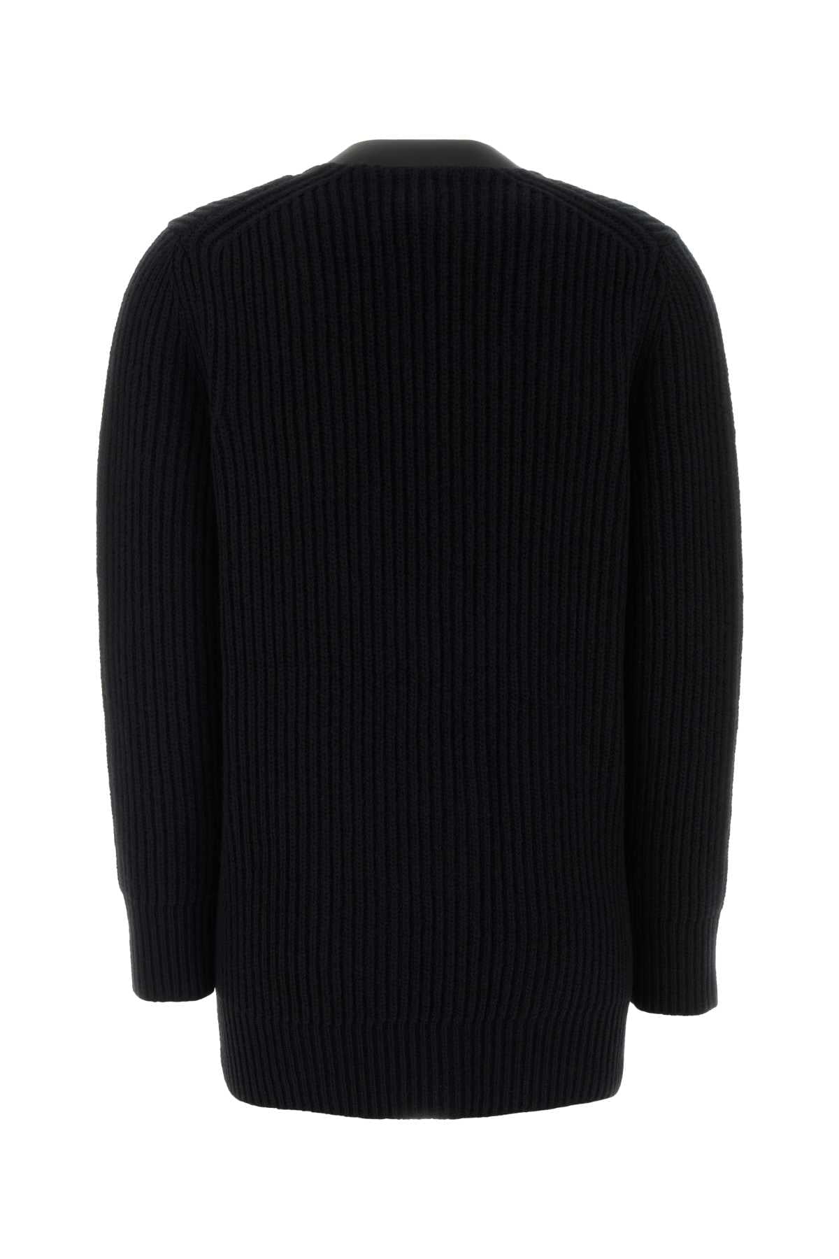 Salvatore Ferragamo Women Black Wool Cardigan FERRAGAMO