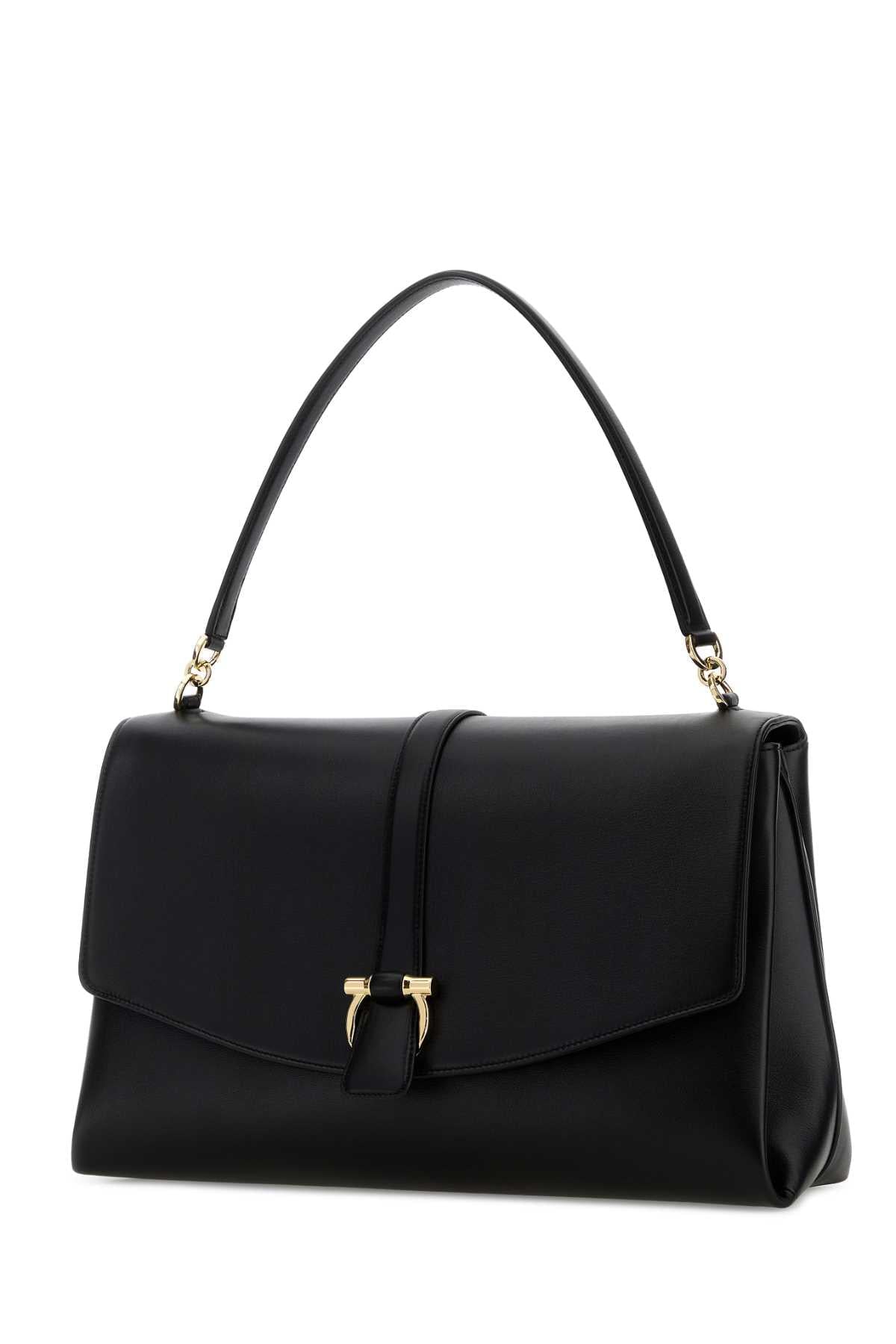 Salvatore Ferragamo Women Black Leather Shoulder Bag FERRAGAMO