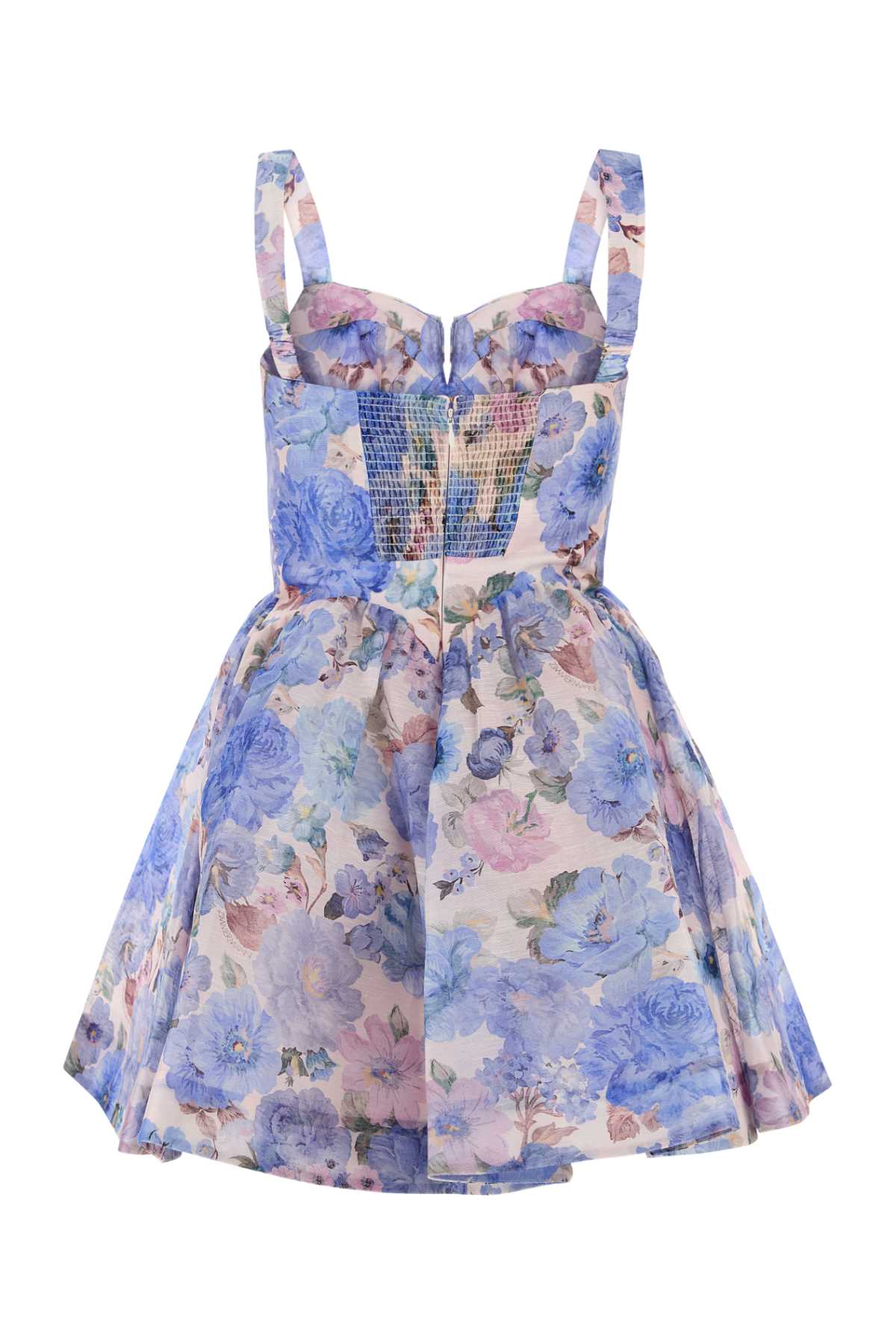 Zimmermann Women Printed Linen Blend Rebellion Mini Dress ZIMMERMANN