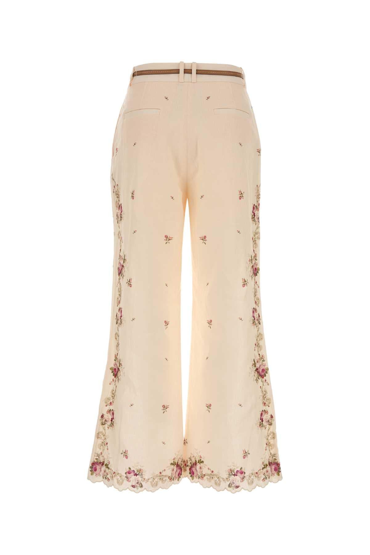 Zimmermann Women Printed Linen Patience Pant ZIMMERMANN