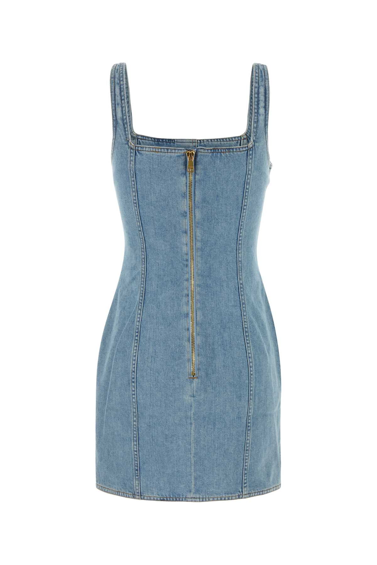 Balmain Women Stretch Denim Dress BALMAIN