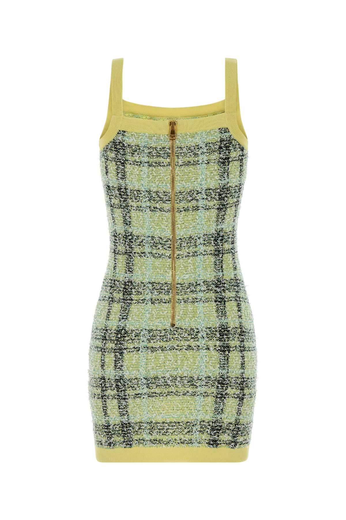 Balmain Women Embroidered Tweed Dress BALMAIN