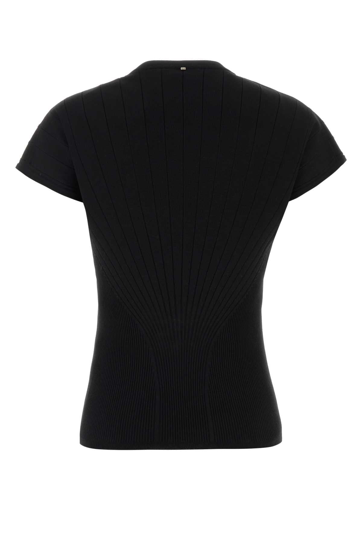 Sportmax Women Black Viscose Blend Samba Top SPORTMAX