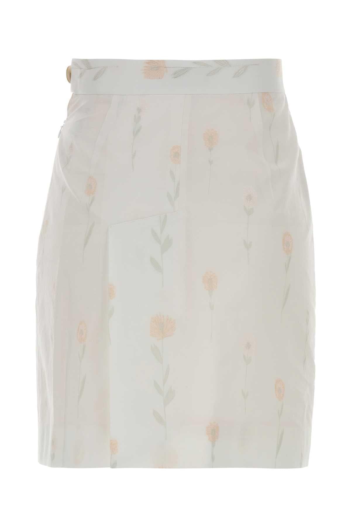 Vivienne Westwood Women Floral Cotton Blend Crotch Mini Skirt VIVIENNE WESTWOOD