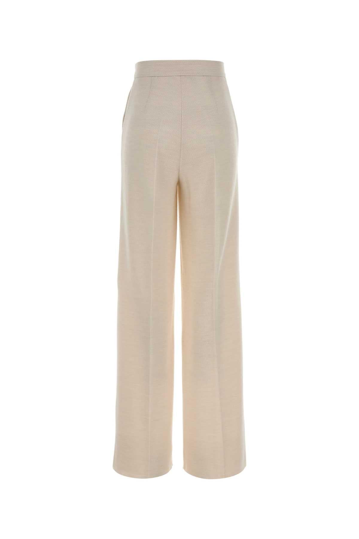 Max Mara Women Ivory Wool Attinia Pant MAX MARA
