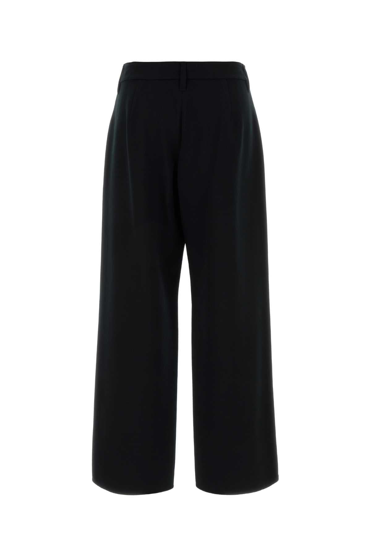 S Maxmara Women Black Stretch Wool Festa Pant S MAX MARA