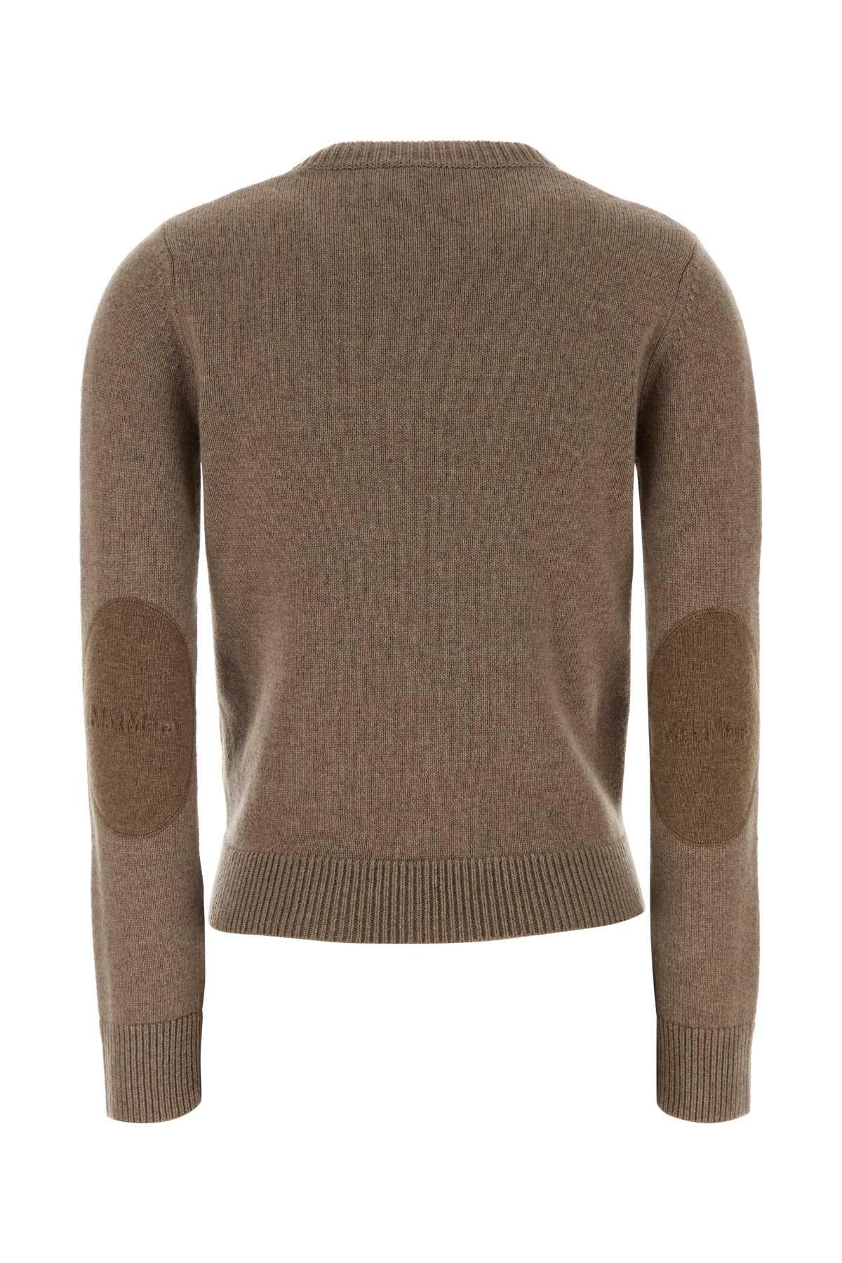 S Maxmara Women Cappuccino Wool Blend Fresia Sweater S MAX MARA
