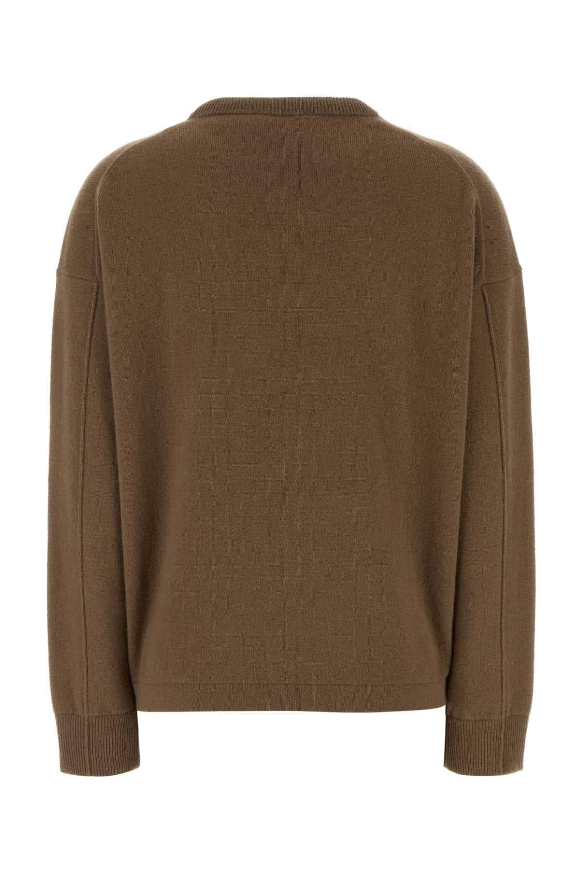 S Maxmara Women Brown Wool Blend Nebbie Sweater S MAX MARA